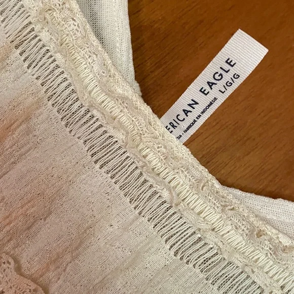 American Eagle Tiered Stretch Lace Midi - Picture 8 of 9